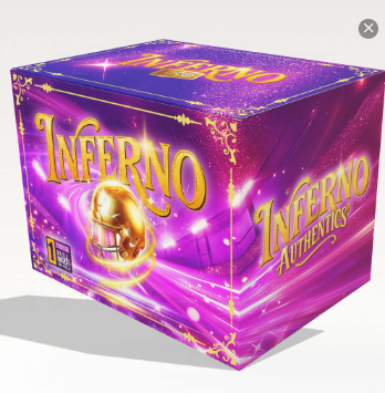 BREAK SPOT: PYT OG Inferno Authentic 2 Football Trading Cards + FS Lid Live Break